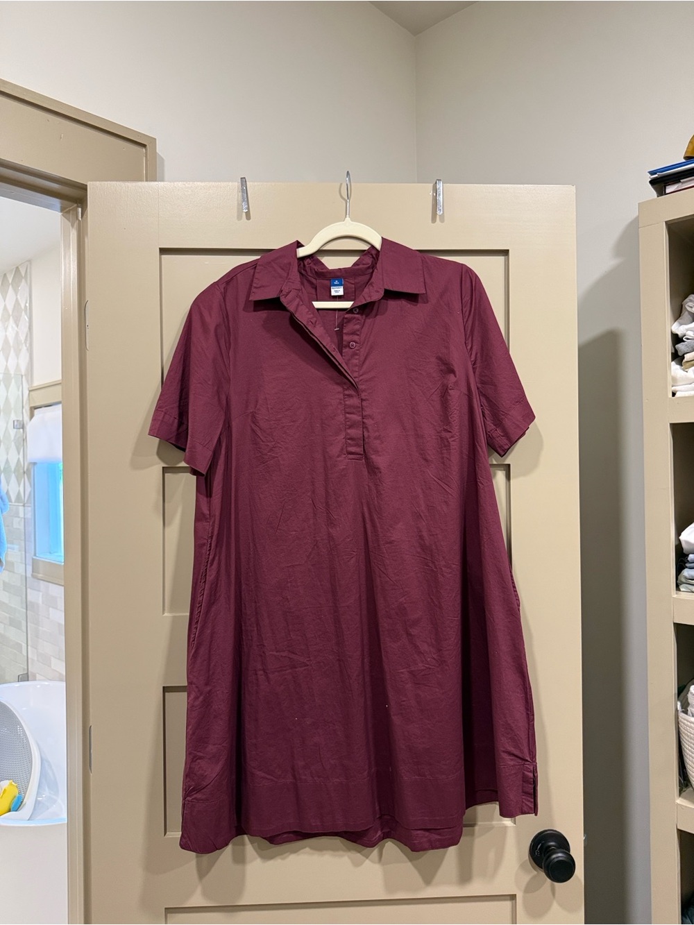 Old Navy Plum Button-Up Shirt